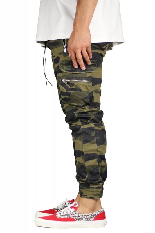 Olive Camo Combat Cargo Pants