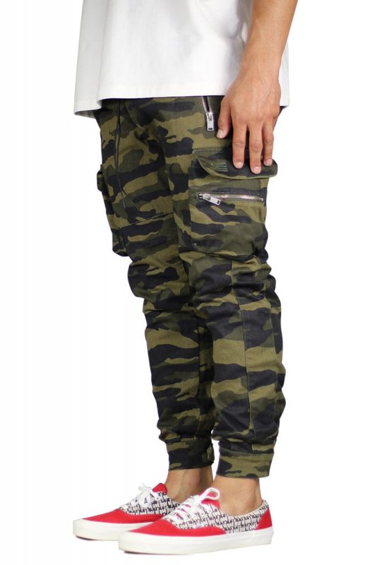 Olive Camo Combat Cargo Pants