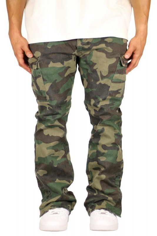 Camo Flare Cargo Pants