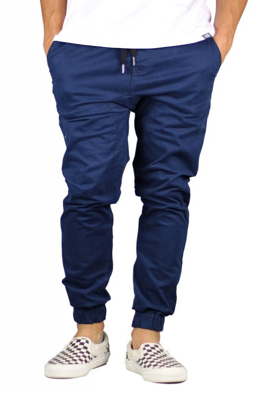DK.Navy Drop Crotch Joggers