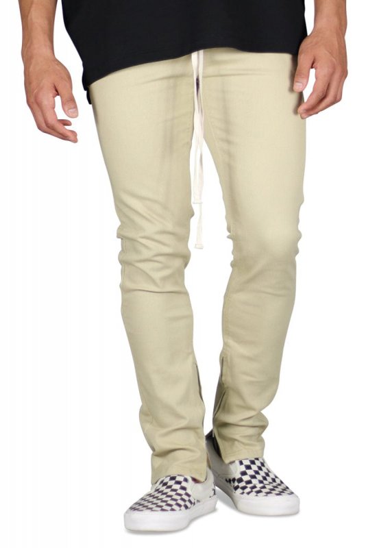 Khaki Zipper Pants
