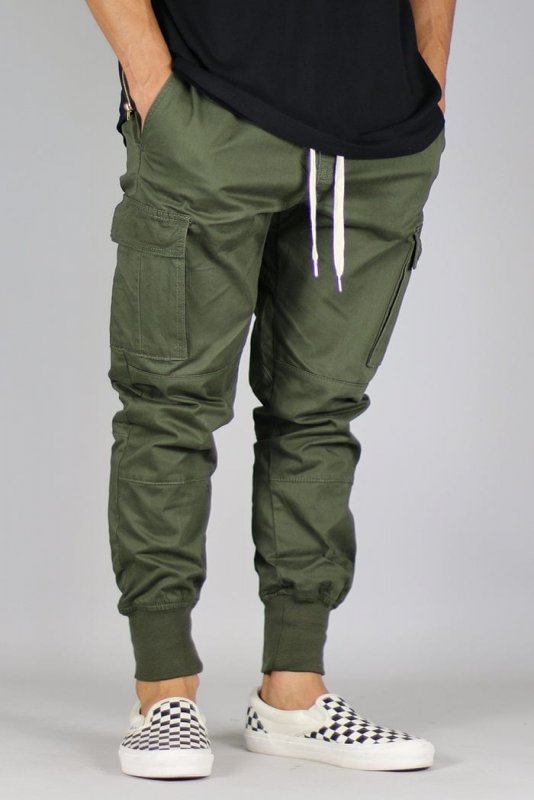 Olive Cargo Joggers