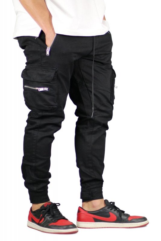 Black Combat Cargo Pants