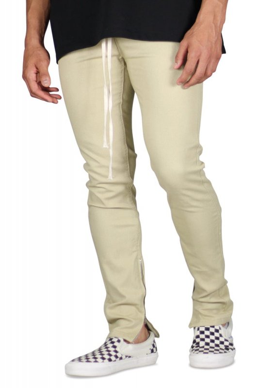 Khaki Zipper Pants