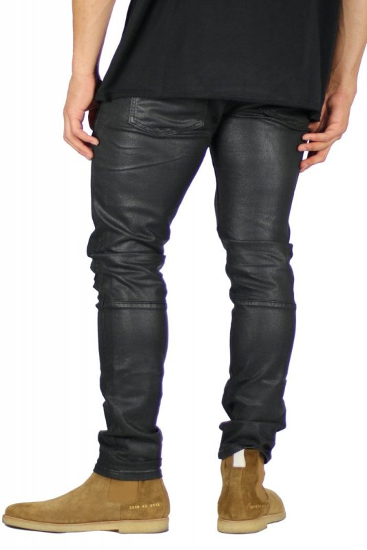 Wax Coated Slim Jeans