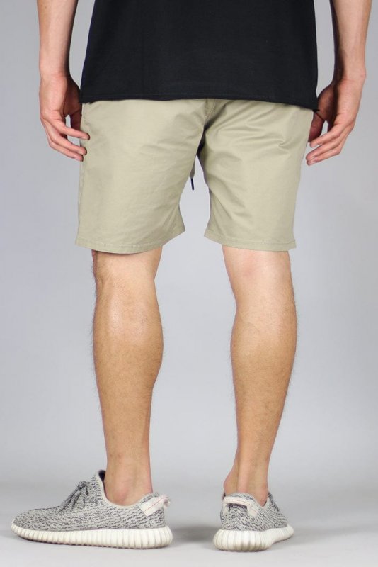Khaki Drop Crotch Shorts