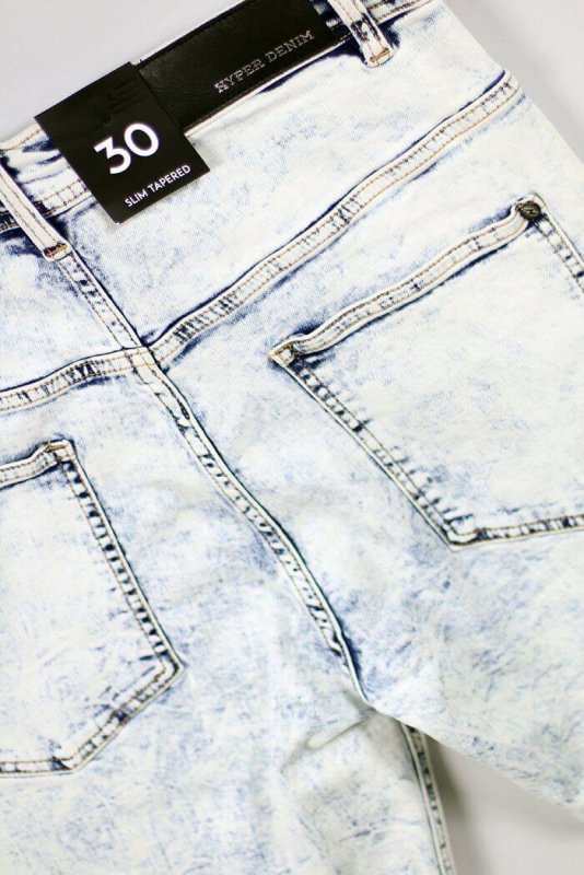 Bleach Blue Gnu Zipper Jeans