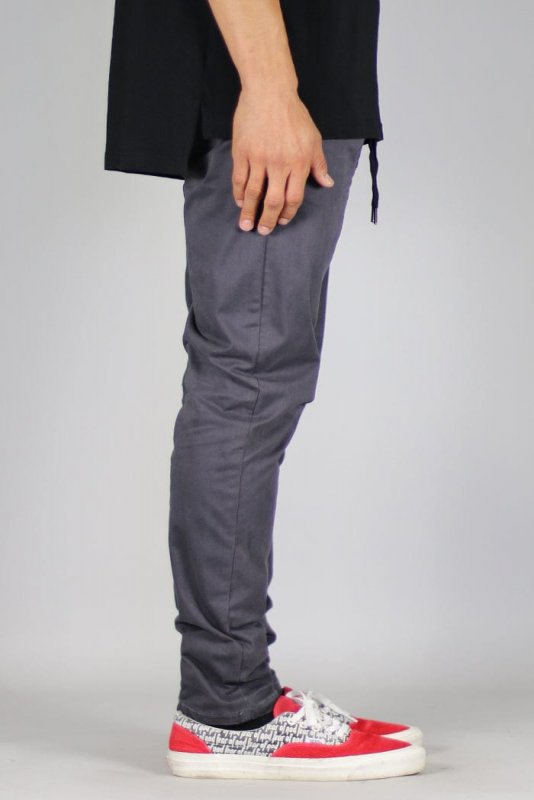 Charcoal Drop Crotch Pants