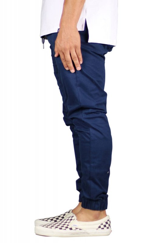 DK.Navy Drop Crotch Joggers