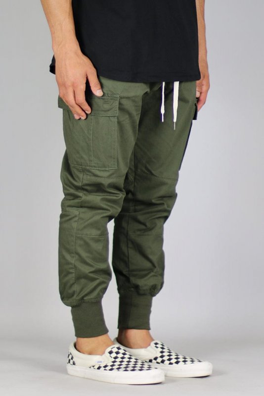 Olive Cargo Joggers
