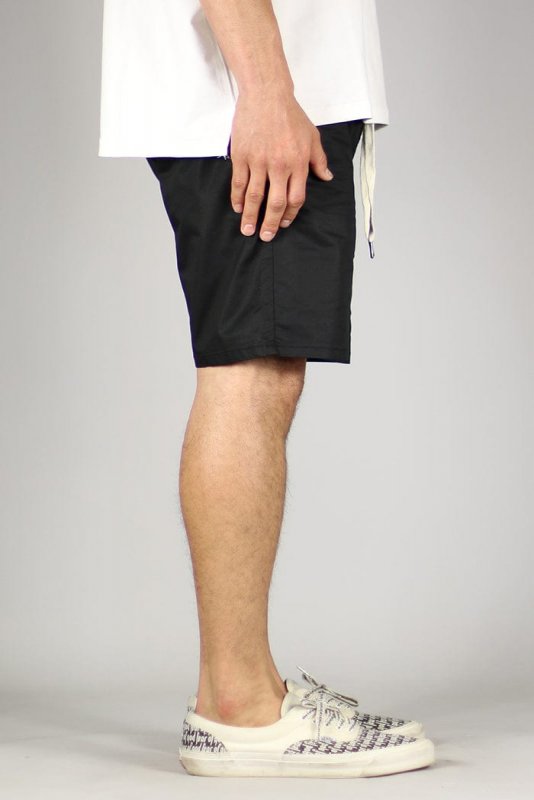 Black Drop Crotch Shorts