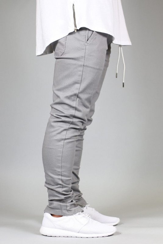 Gray Zipper Pants