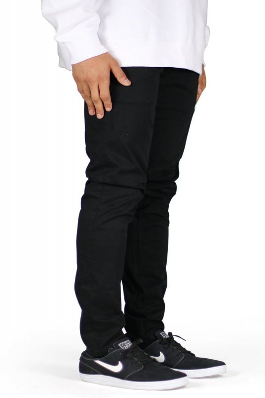 Black Skater Chino Pants