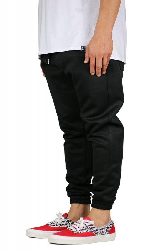 Black Neoprene Jogger