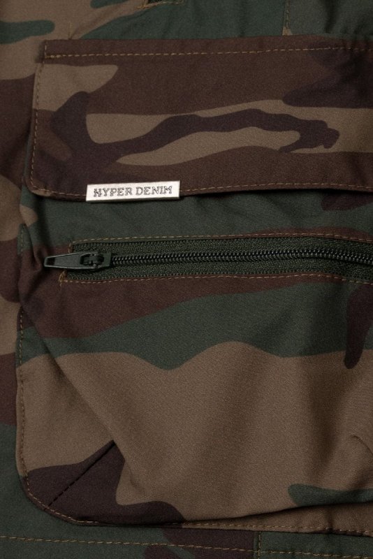 Camo Cool Nylon Cargo Shorts