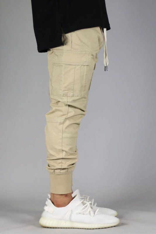 Khaki Cargo Joggers
