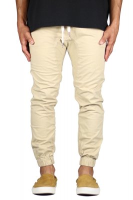 Khaki Drop Crotch Joggers