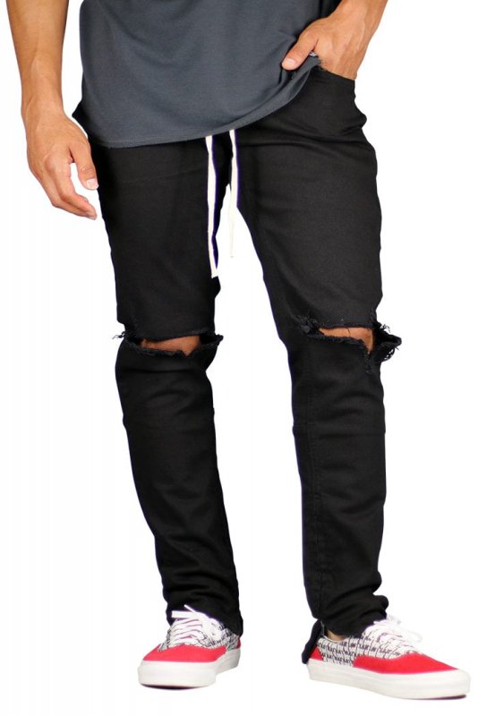 Black Nate Zipper Pants