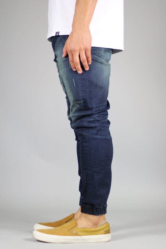 DK Blue Drop Crotch Denim Joggers