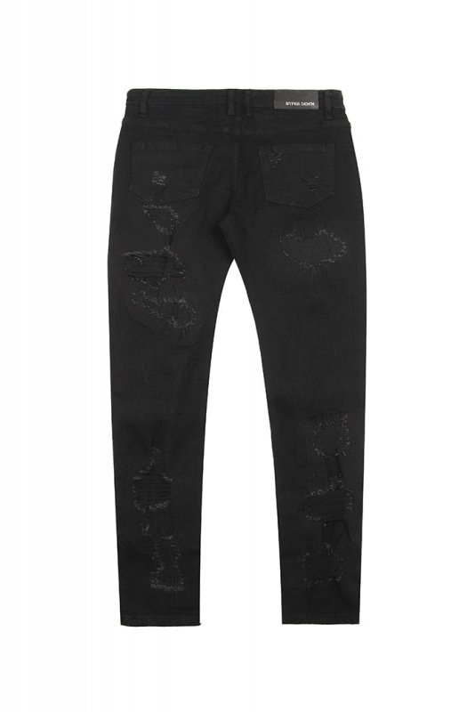 Jet Black Thrasher Jeans