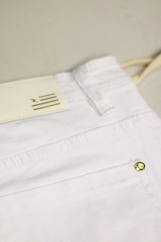 White Nate Zipper Pants