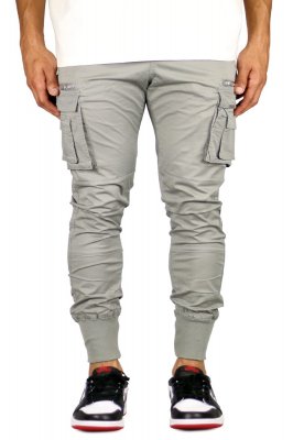 Gray Cool Cargo Joggers