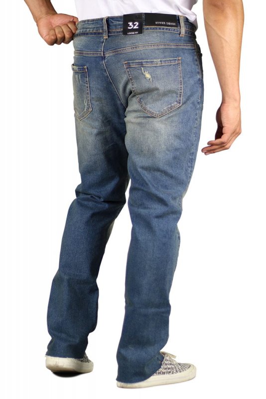 Deep Blue Straight Jeans