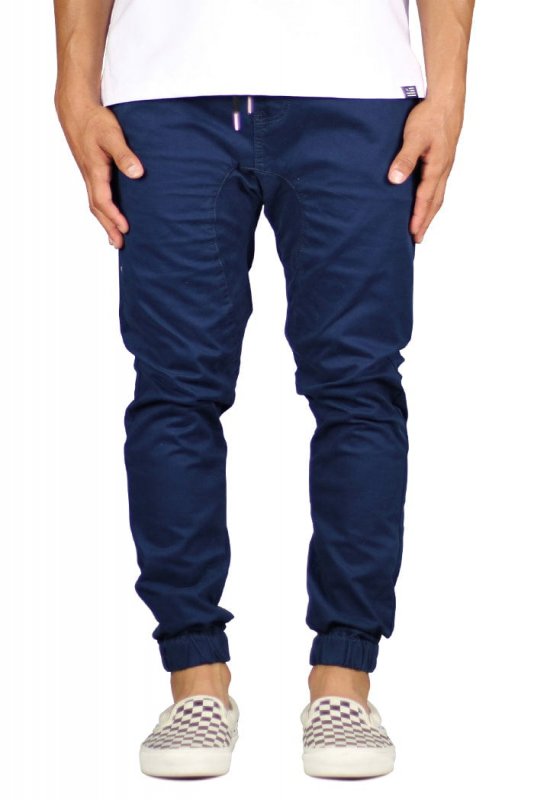 DK.Navy Drop Crotch Joggers