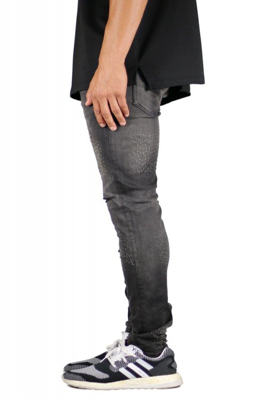 Fade Black Blast-Cut Jeans