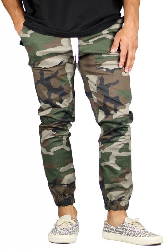 Camo Drop Crotch Joggers