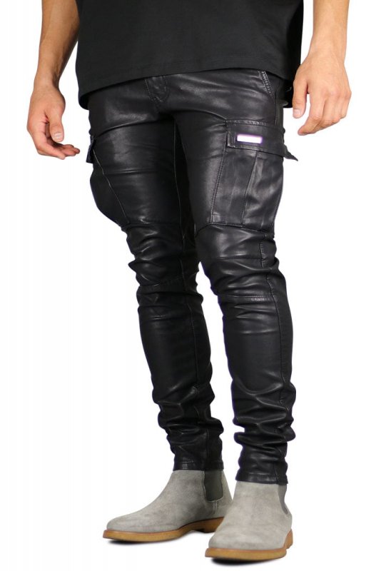 Leather Cargo Pants
