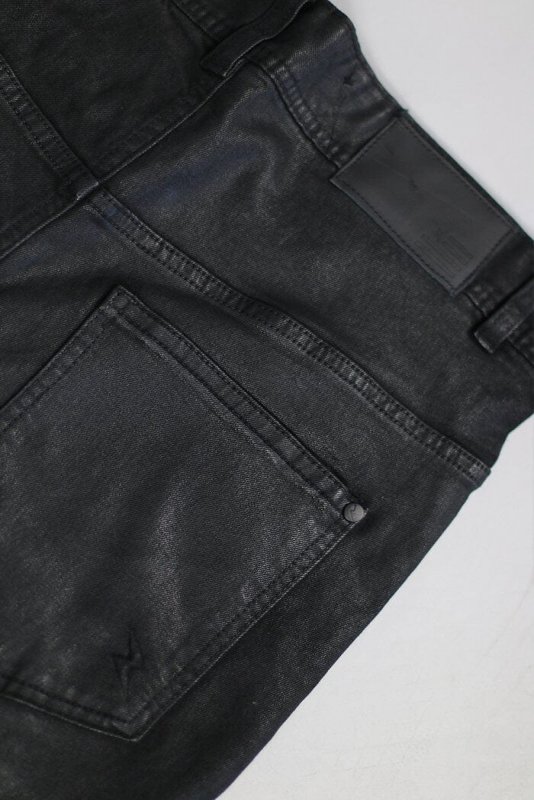 Wax Coated Denim Joggers