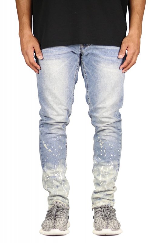 Flame Blue Zipper Jeans