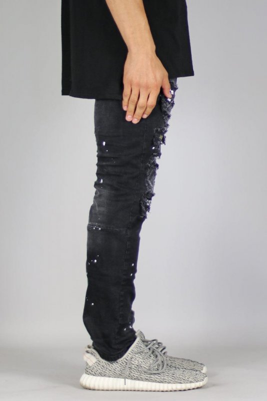 Black Patch Jeans
