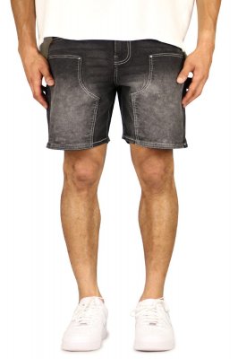 Black Carpenter Denim Shorts