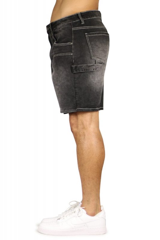 Black Carpenter Denim Shorts