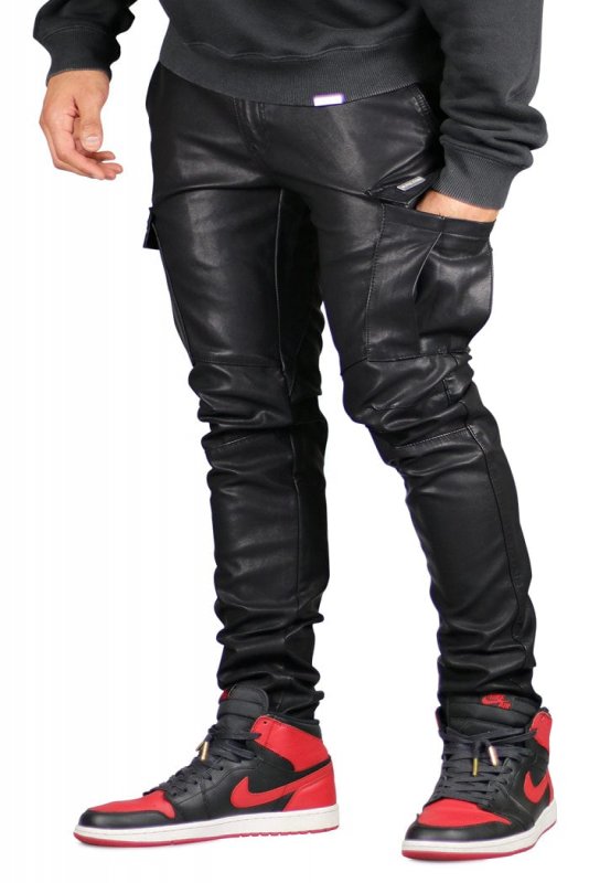 Leather Cargo Pants