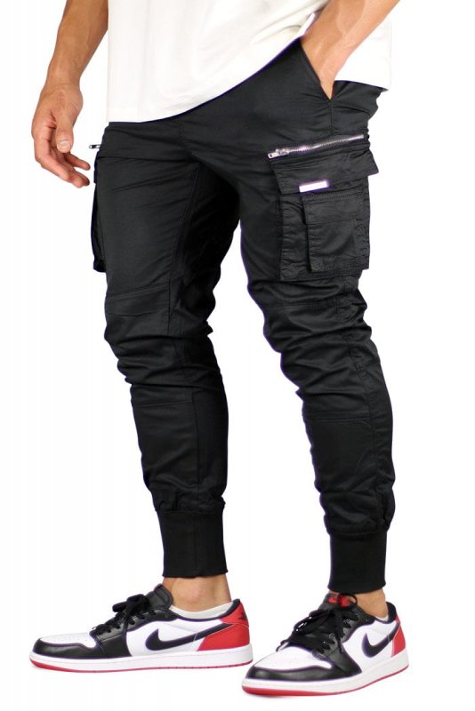 Black Cool Cargo Joggers