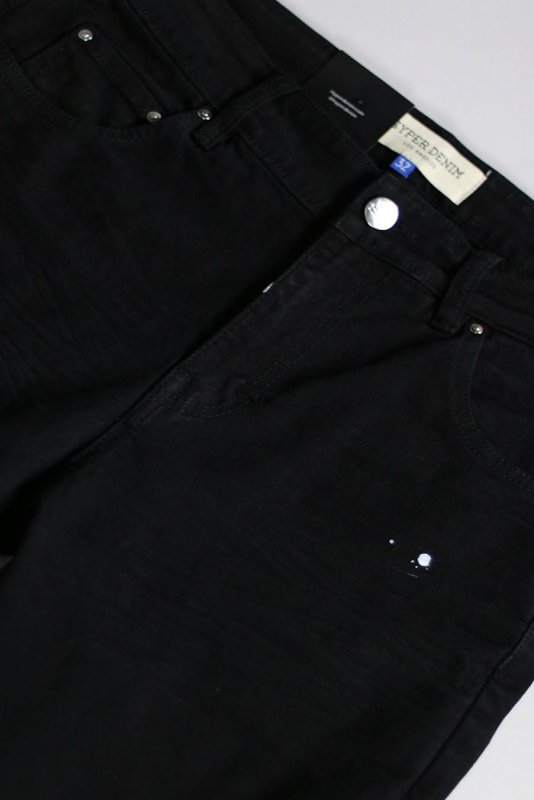 Jet Black Burst Jeans
