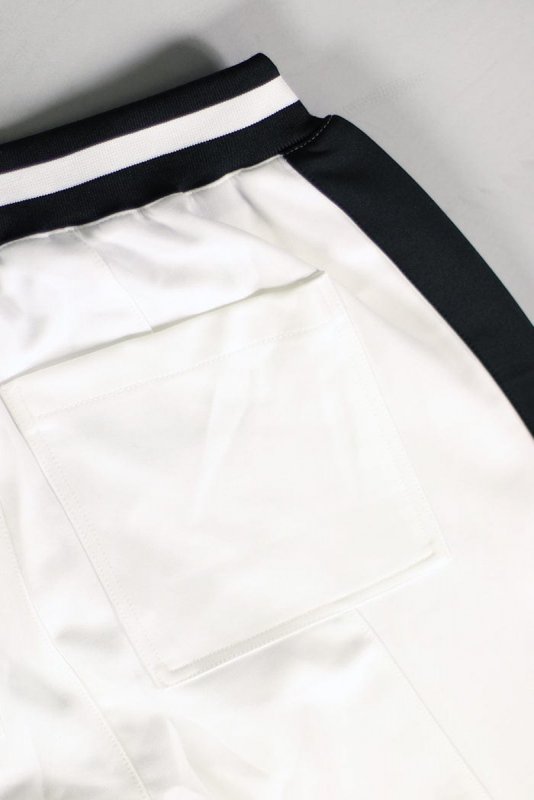 White Track Zipper Joggers