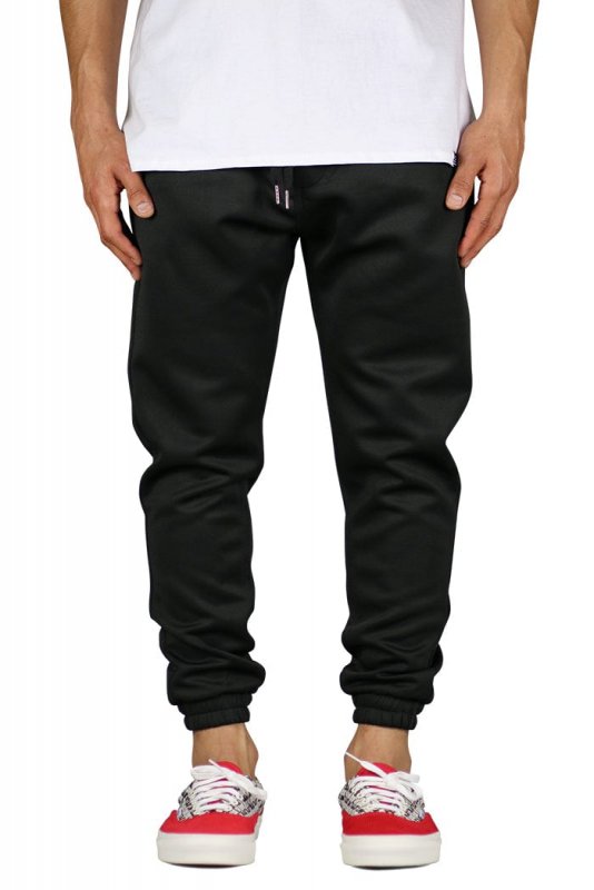 Black Neoprene Jogger