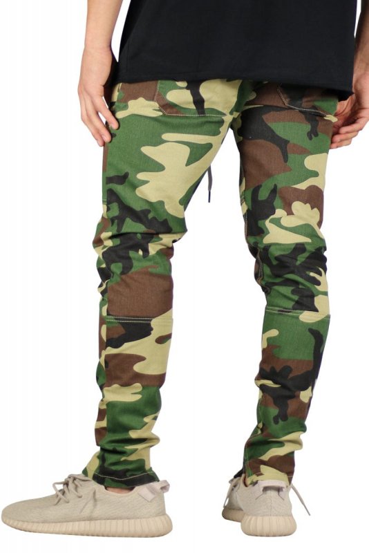 Woodland Camo Zipper Pants
