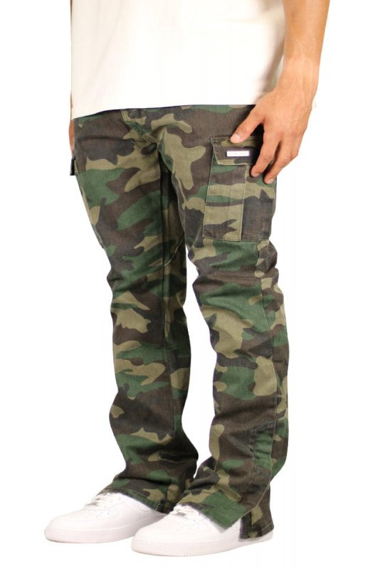 Camo Flare Cargo Pants