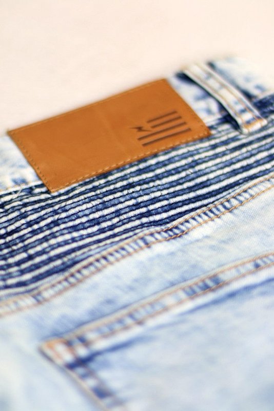 Hyper Blue Ara Biker Jeans