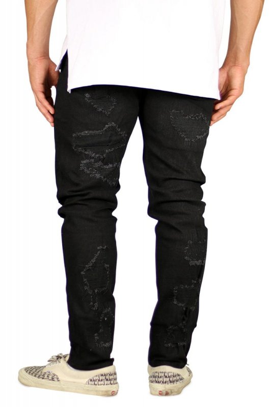 Jet Black Thrasher Jeans