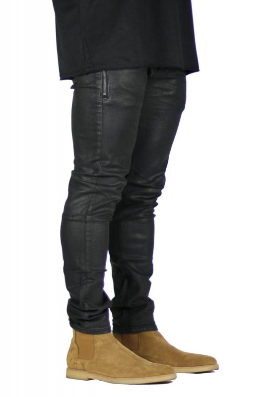 Wax Coated Slim Jeans