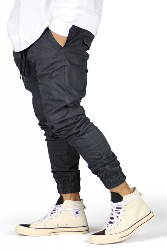 Charcoal  Drop Crotch Joggers