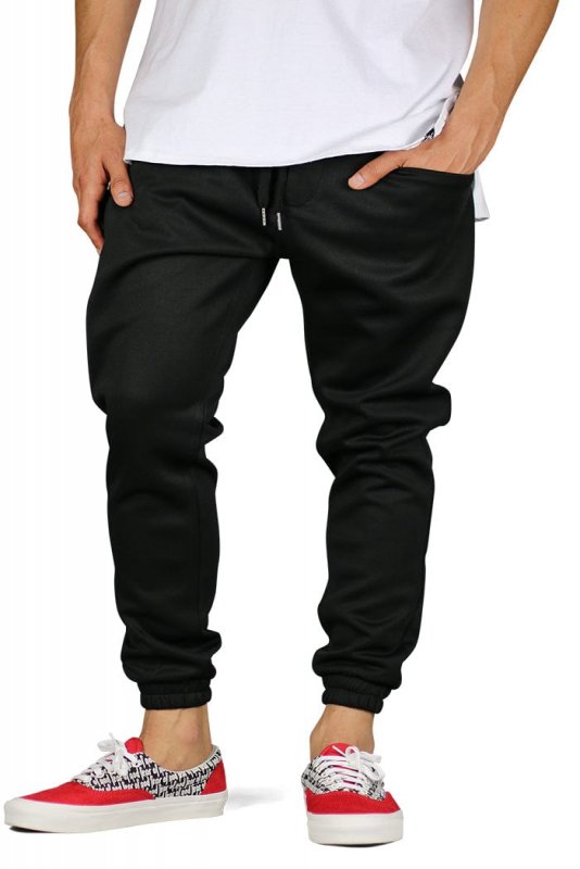 Black Neoprene Jogger