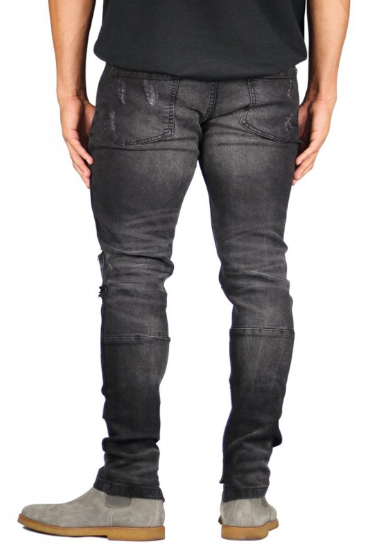 Black Gao Zipper Jeans