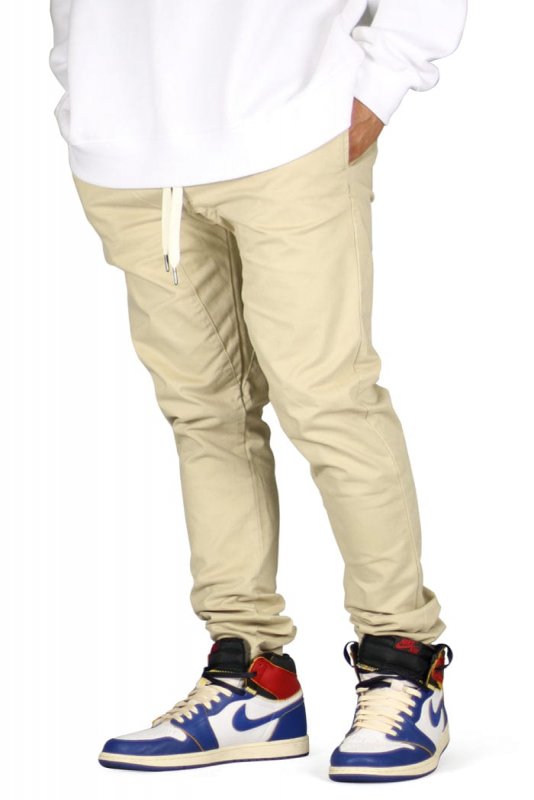 Khaki Drop Crotch Pants